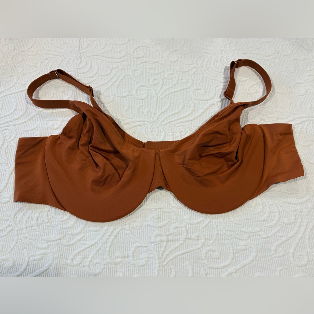 SKIMS Smoothing Intimates Unlined Full Coverage Bra - Bronze - Picture 6 of 7